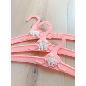 Vintage 1950s Set of Child Hangers Animal Motif Nursery Decor Baby Finds Gifts